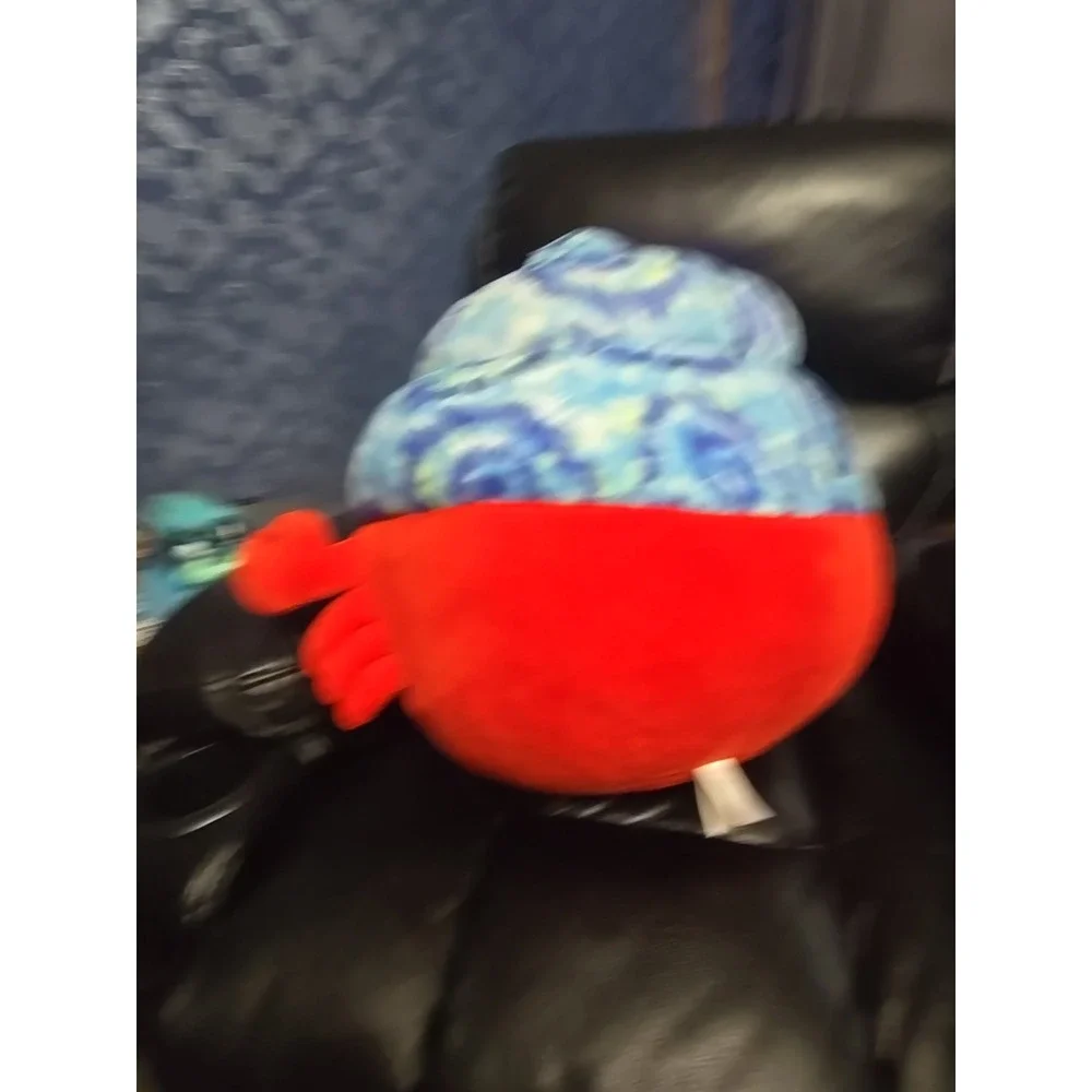 Rare Retired Indie the Hermit Crab Squishmallow Large 24 Inch Red‎ With Blue